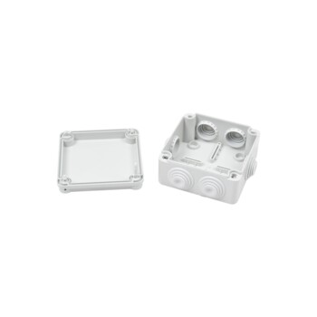 GEWISS 44002 Aufbewahrungskasten, Ø 80 Mm, IP44, Grau, Mit Gummidichtung – Für Elektroinstallation